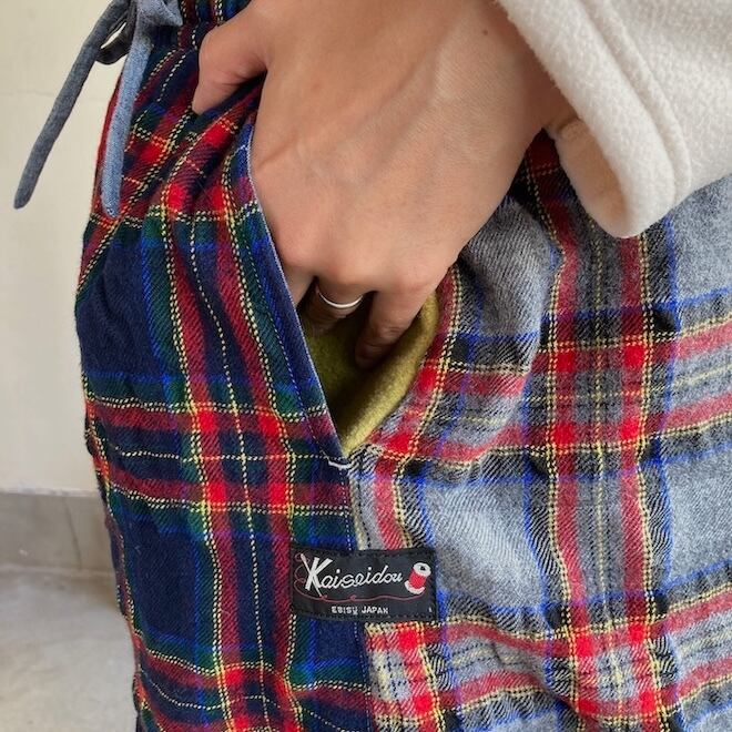 快晴堂 レディース スカート タータンフォーエバー パッチワークの