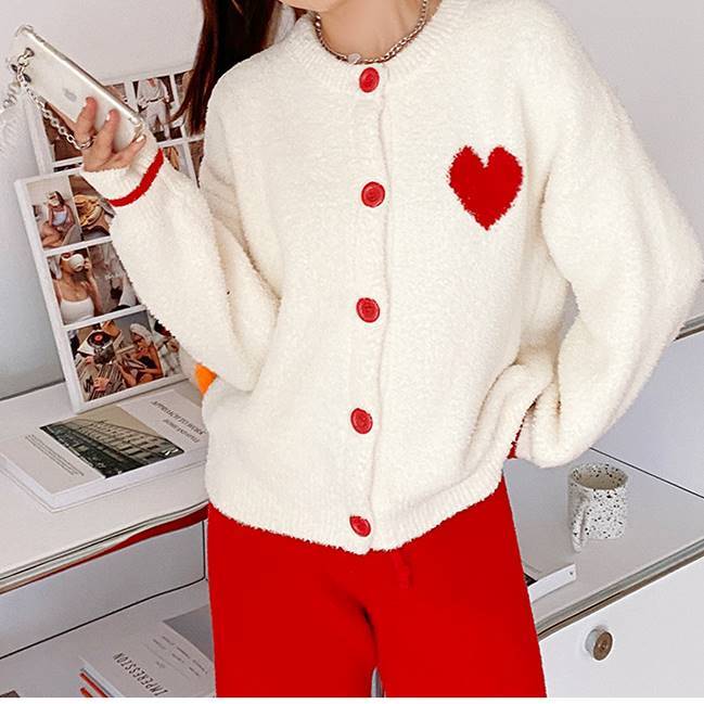 maonosuke もこもこぷるおーばー ウォッシャブル】バルキーコットン混リンクス柄ポロプルオーバー