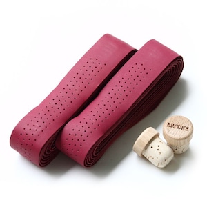 *BROOKS*ブルックス leather bartape (raspberry)