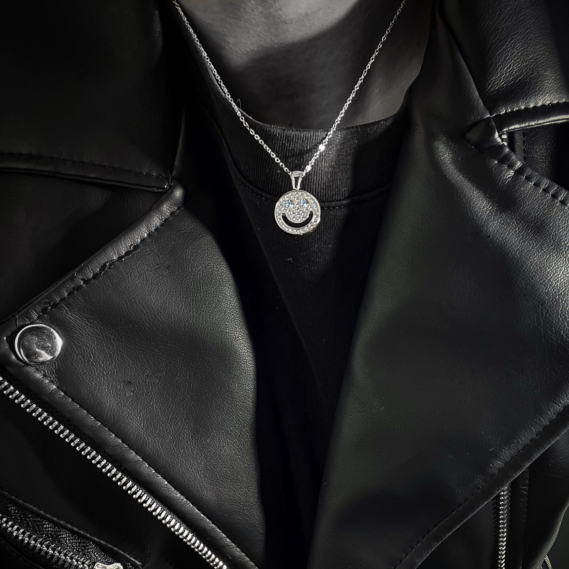 316L zirconia smile necklace | ✯Lucliss Jewelry✯
