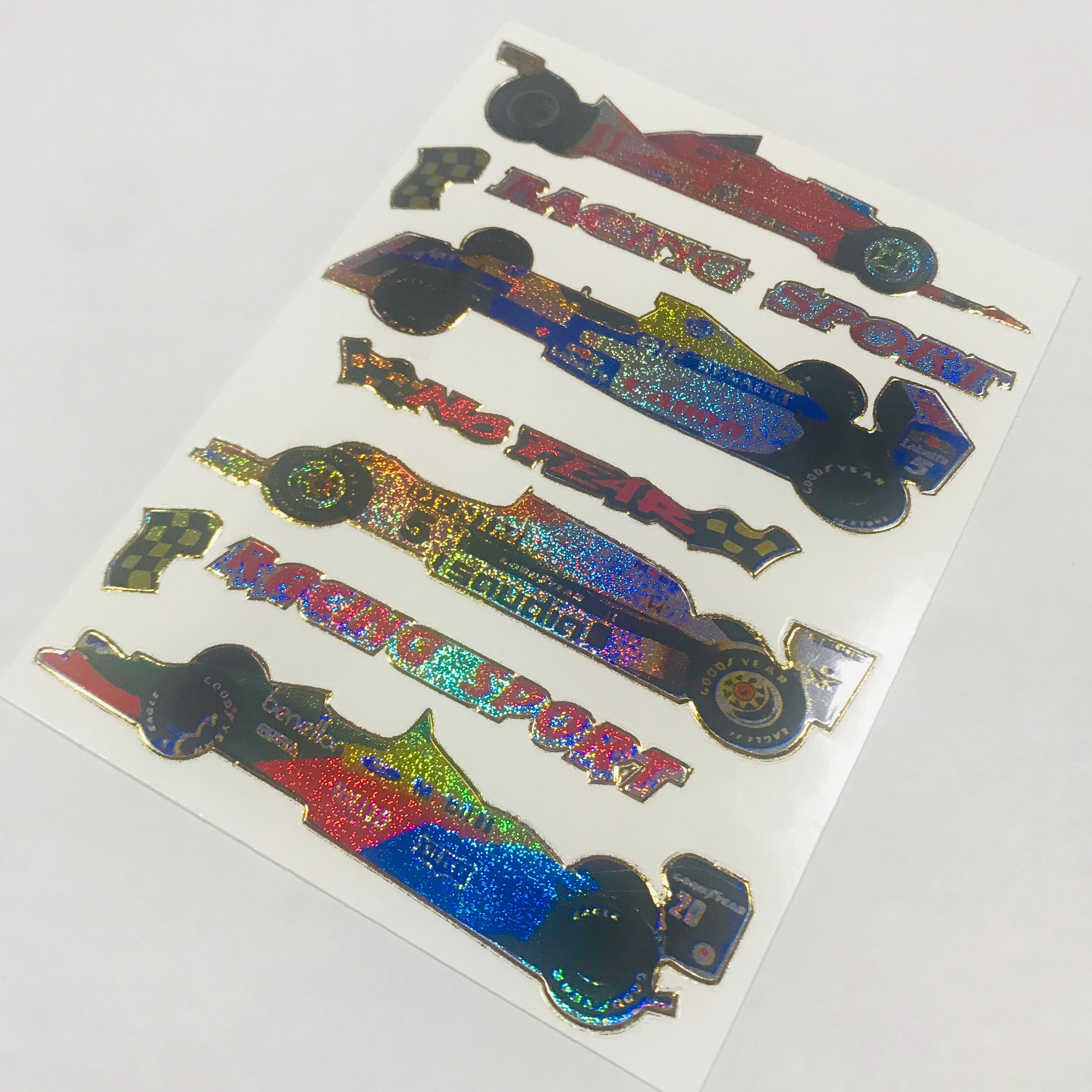 29 レーシングカー レトロキラキラシール VCS01