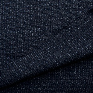 NY471◆1.2m◆綿100%先染めツイード生地◆ブルーネイビー系