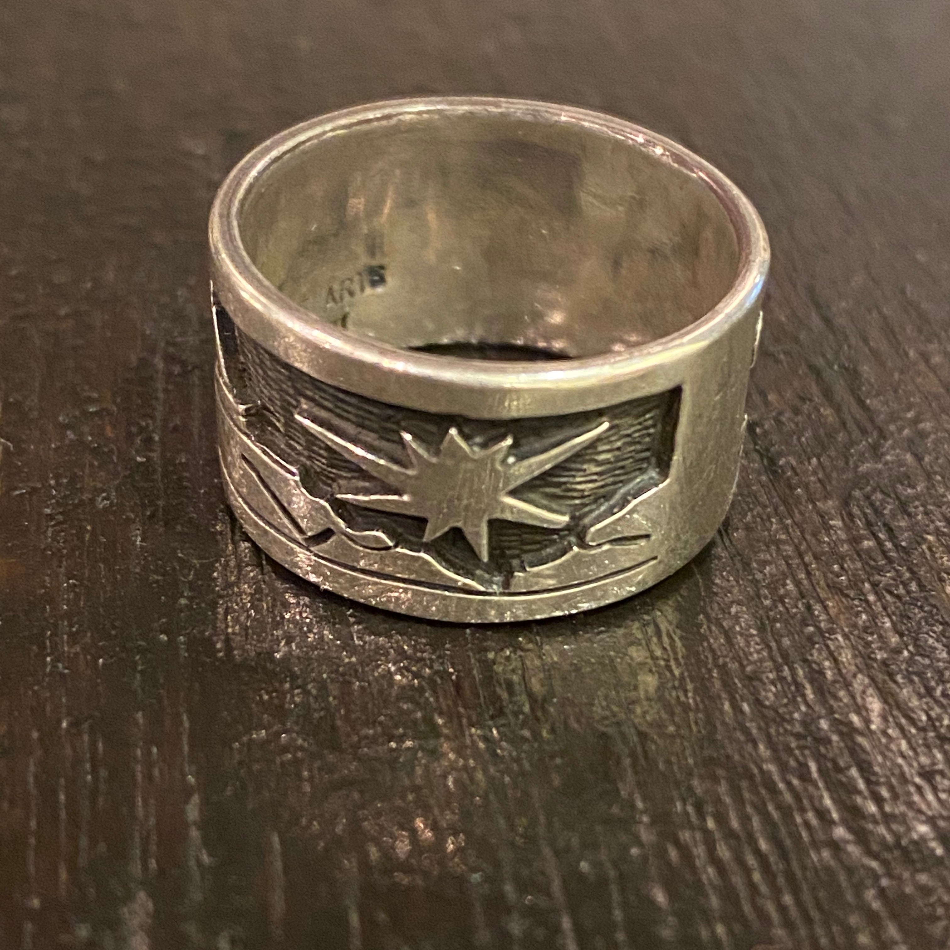 reginald dewakuku hopi overlay ring | NOIR ONLINE