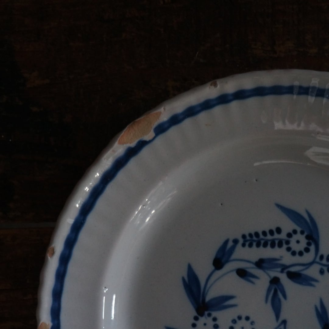 古いフランスの陶器皿 | Konishi Koffee web shop