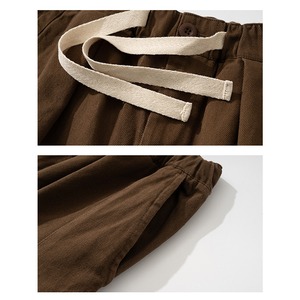 ★CASUAL DRAWSTRING POCKET FIVE-POINT PANTS　　　A0590