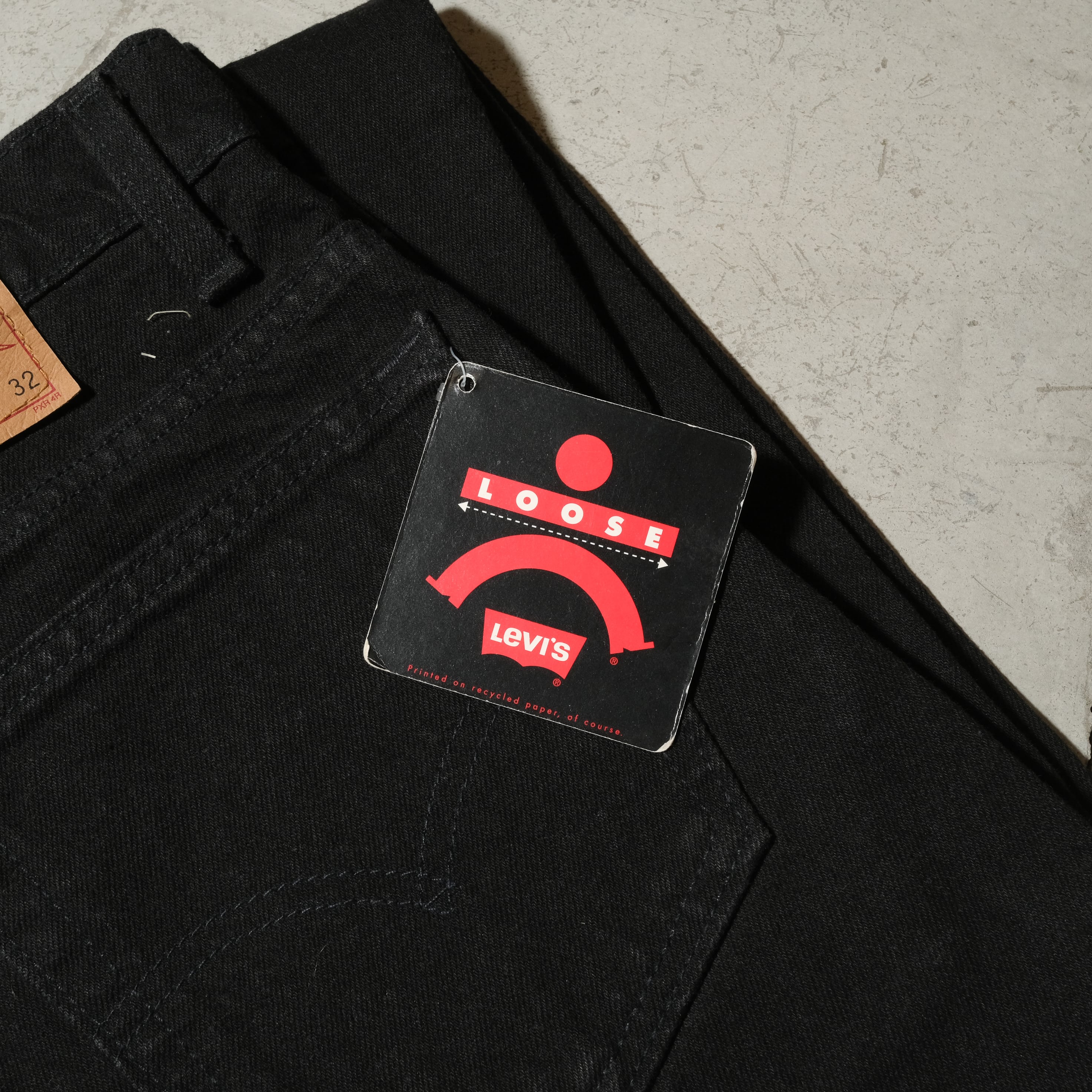 95's Levi's 550 black denim pants made in USA[32x32] | goodbuy