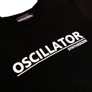 【Tシャツ】OSCILLATOR T-shirt　オシレーター　シンセサイザーTシャツ・ブラック