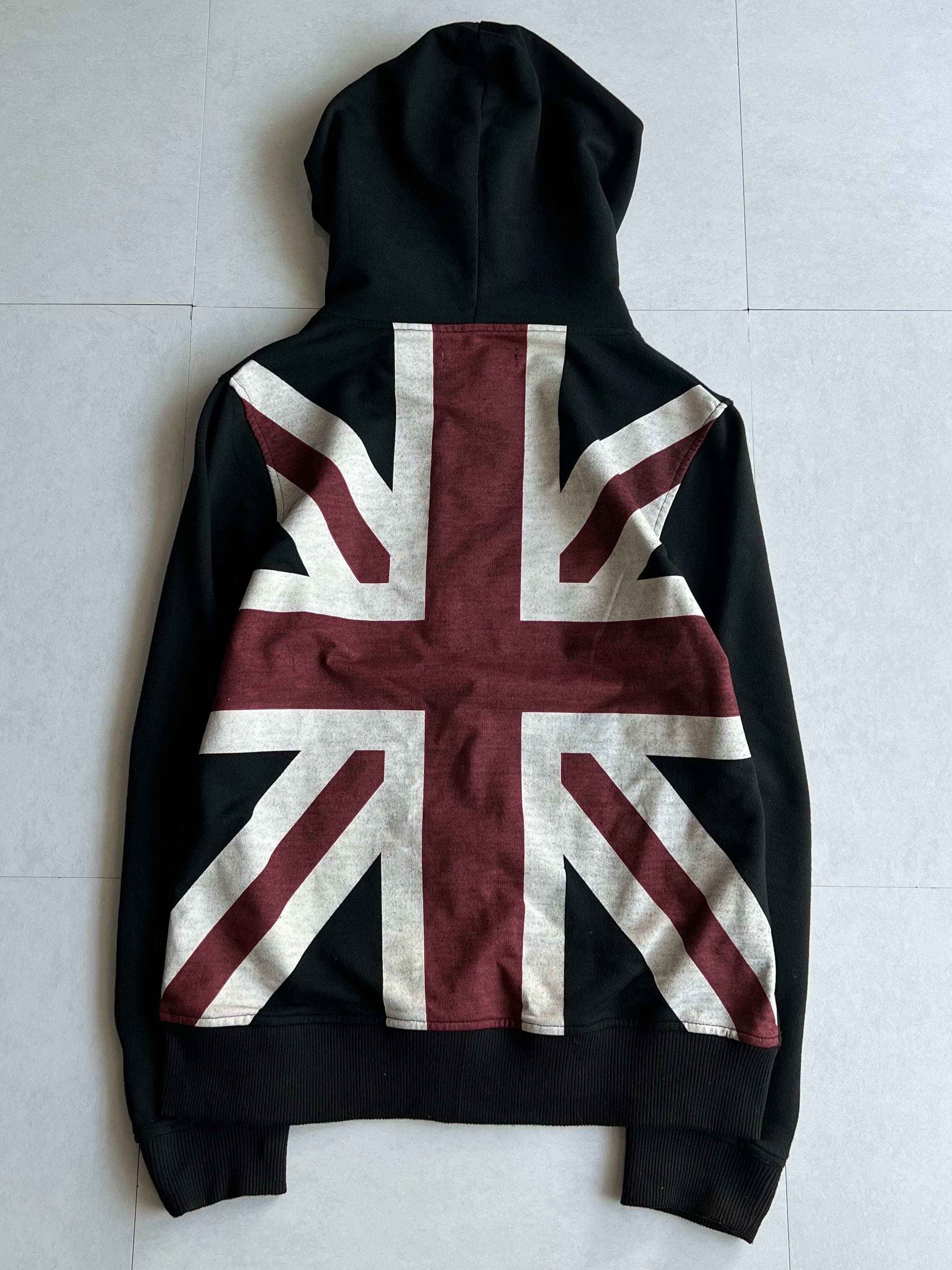 "in the attic" Union Jack Zip-up Hoodie