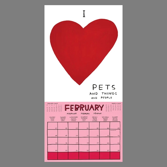 〈予約中〉DAVID SHRIGLEY：2027 WALL CALENDAR