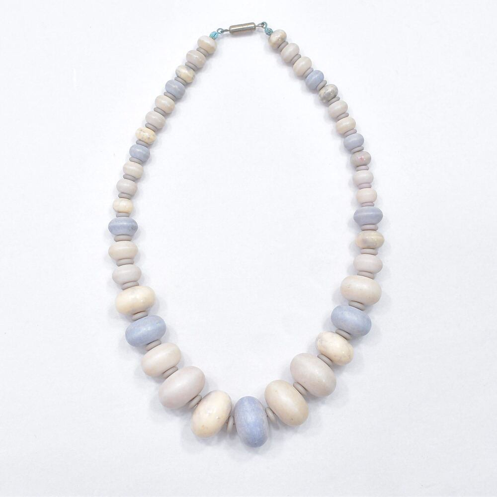 Vintage 天然石 ビーズ ネックレス 首飾り ストーン アクセサリー