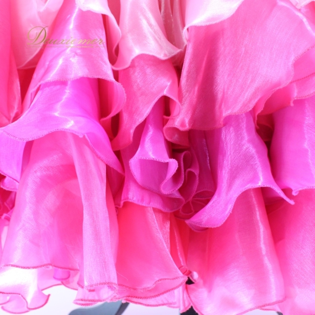 社交ダンス 衣装 スタンダード ドレス スタンダードドレス ワンピース フリル フロート レース デモ 競技 ダンス パーティ ピンク系 ピンク フリルスカート おしゃれ デザイン ふんわり 軽やか 練習用 発表会 大人用 女性用 競技用衣装 ドレスアップ