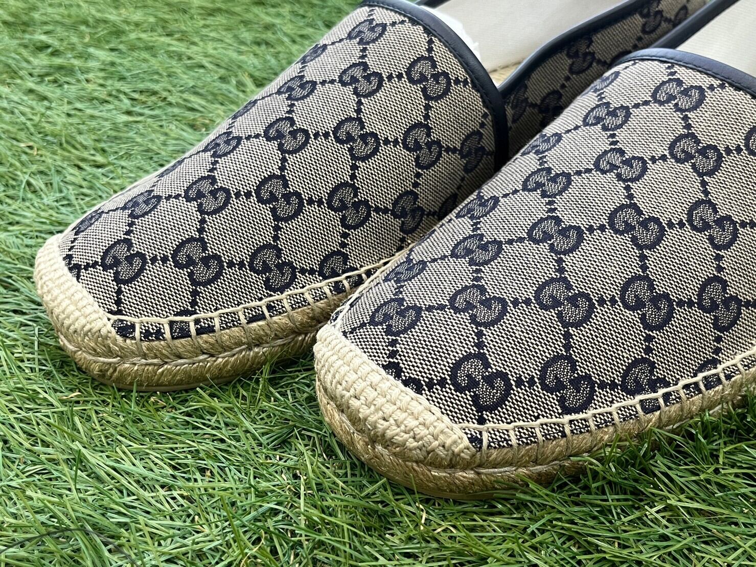 均一SALE‼ GUCCI GG CANVAS ESPADRILLE 10 466903 31401 | BRAND 