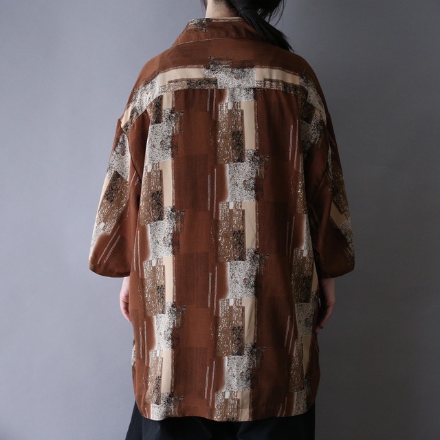 square art good coloring pattern XXX over silhouette s/s shirt