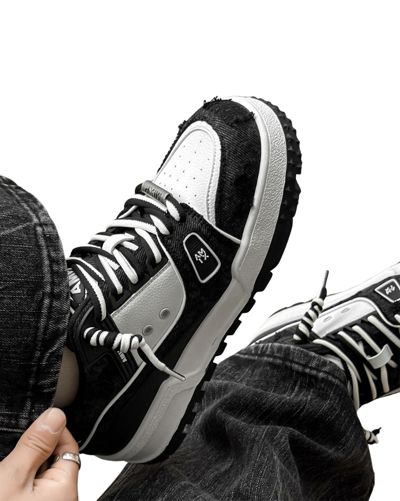 ヴィンテージクラッシュレイヤースニーカー(SHS00060)