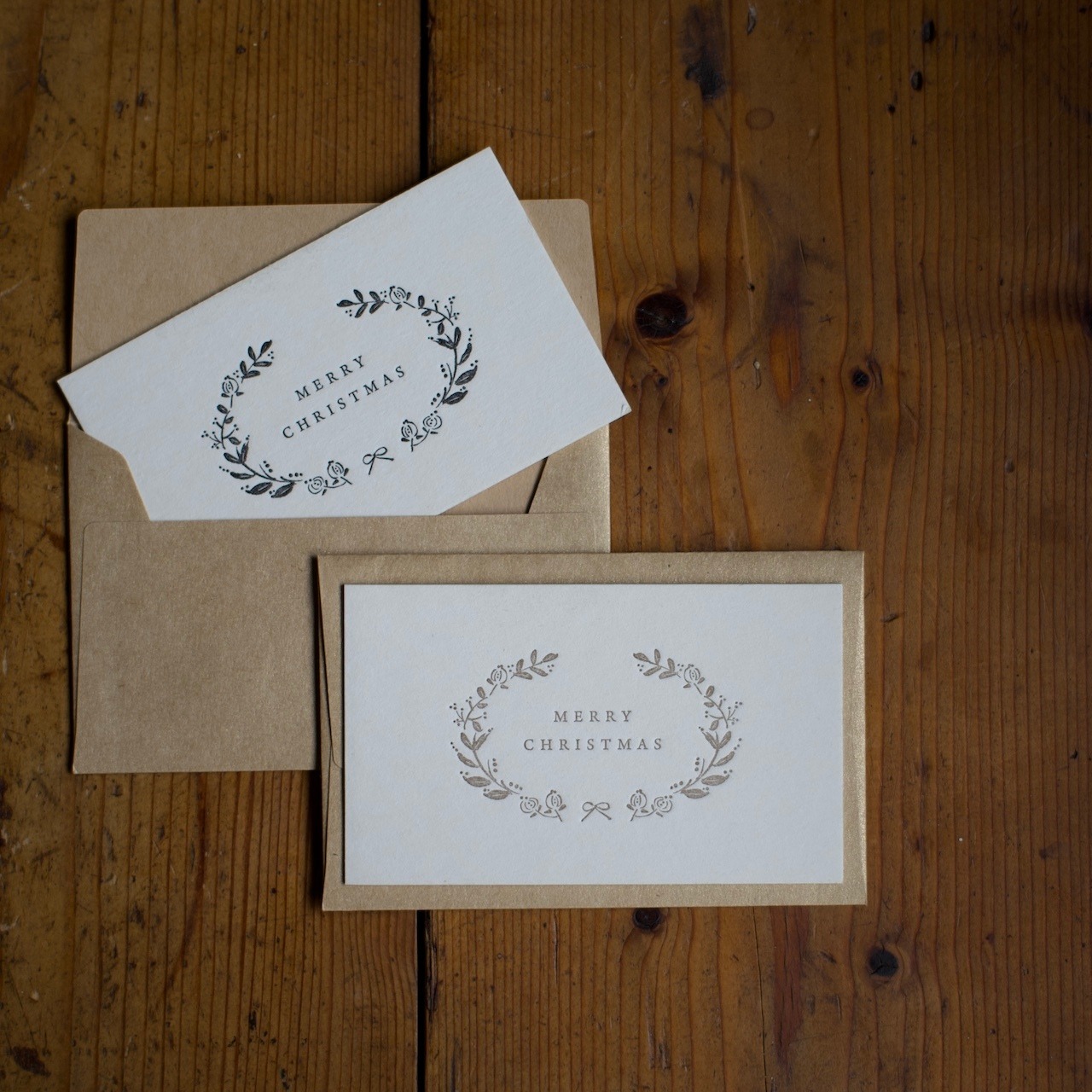 大枝活版室 / X'm mini card&envelope 〈クリスマス カード・ギフトカード・活版・メッセージカード〉