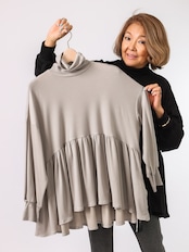 BRAHMIN(切り替えフレアートップス)