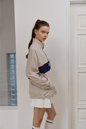 GOXO ゴーエックスオー フックスライスストレッチアノラック ベージュ