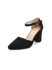 【0290】Chunky Heel Separate Pumps Shoes