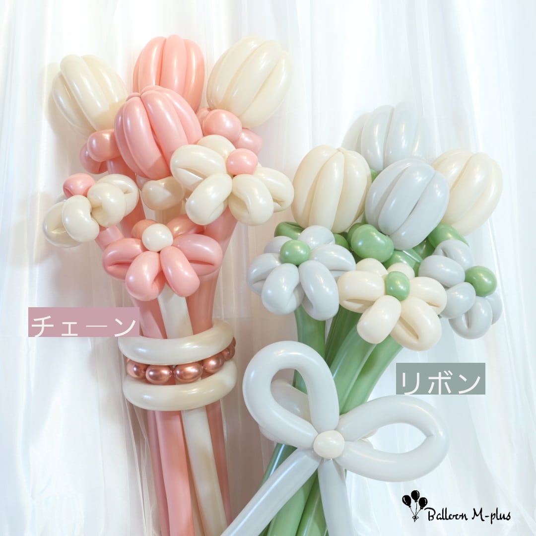 【バルーンブーケ】韓国で大ブームページ バルーンフラワーブーケ＊ローズウッド、グレー7本 | Balloon M
