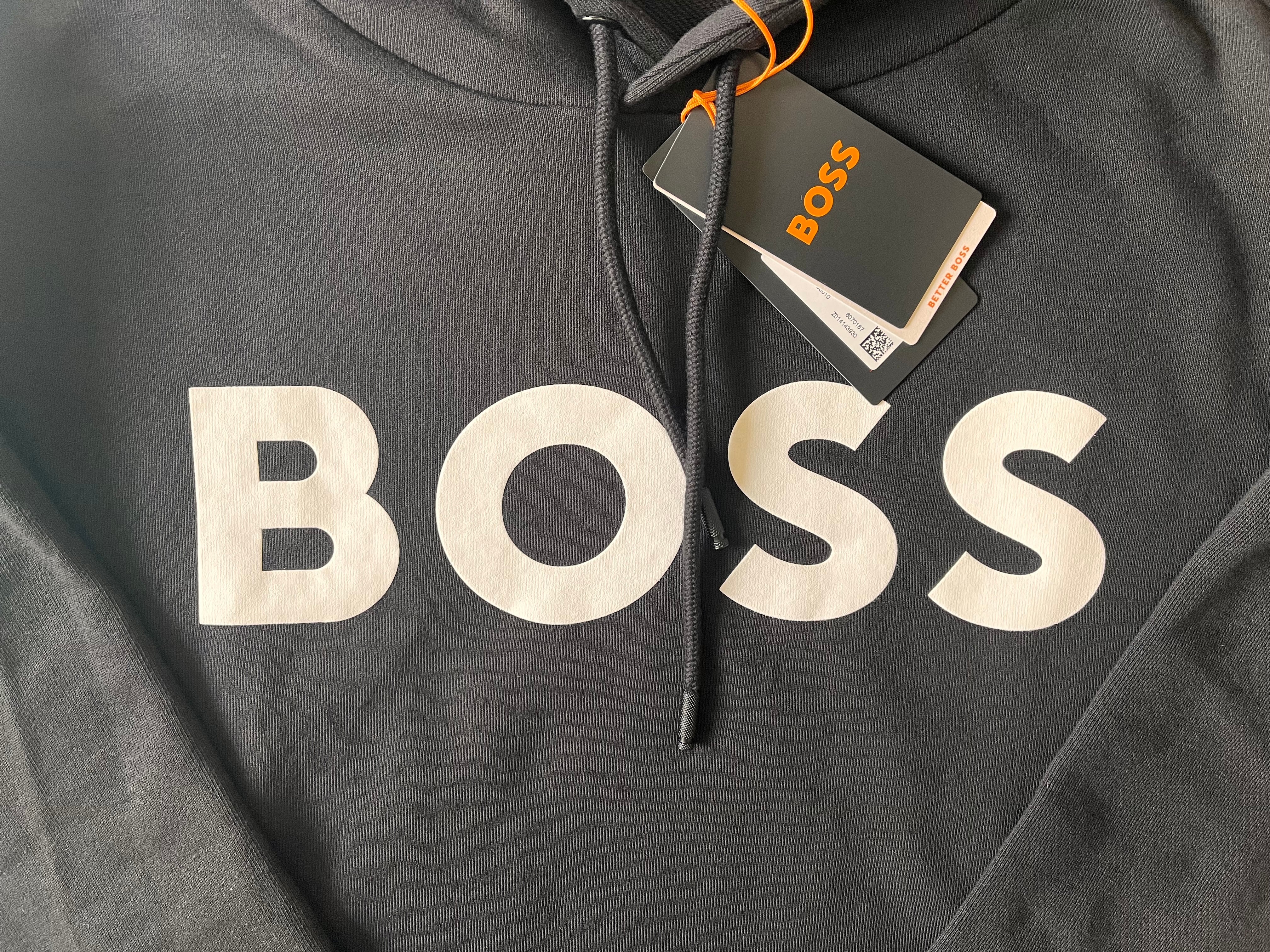 新品 HUGO BOSS ロゴ フーディ パーカー 大谷翔平 ネイビー S