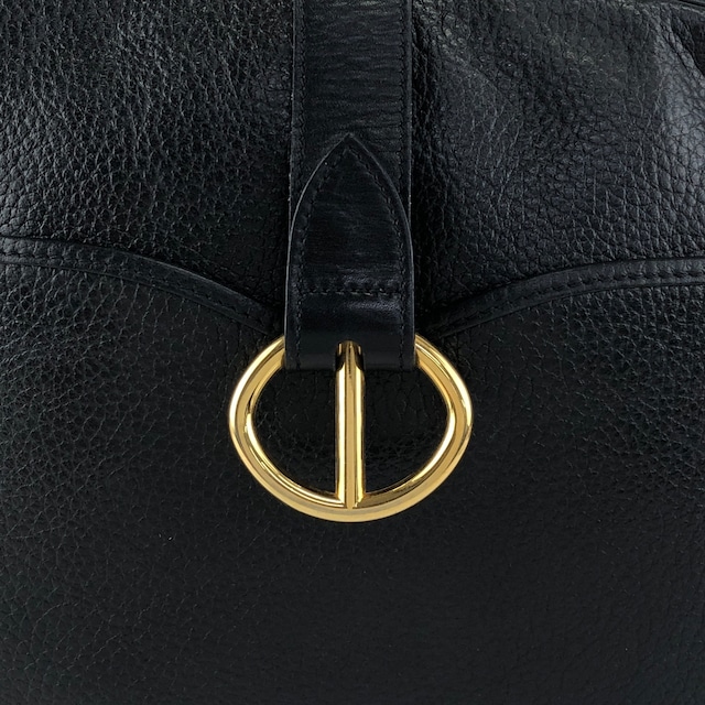 Christian Dior クリスチャン ディオール ショルダーバッグ ブラック CD レザー vintage ヴィンテージ オールド utsbka