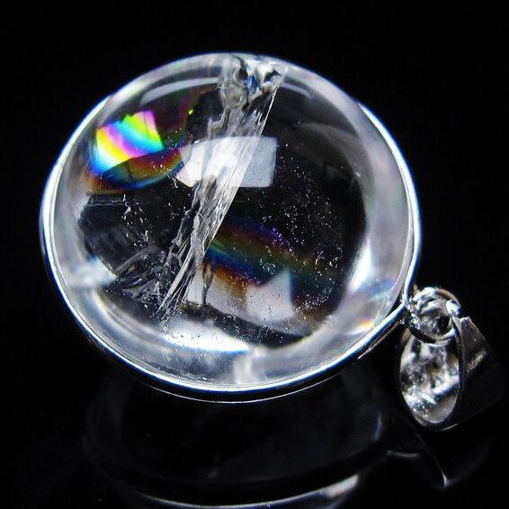 アイリスクォーツ 水晶 ペンダント 虹入り 一点物  112-12377