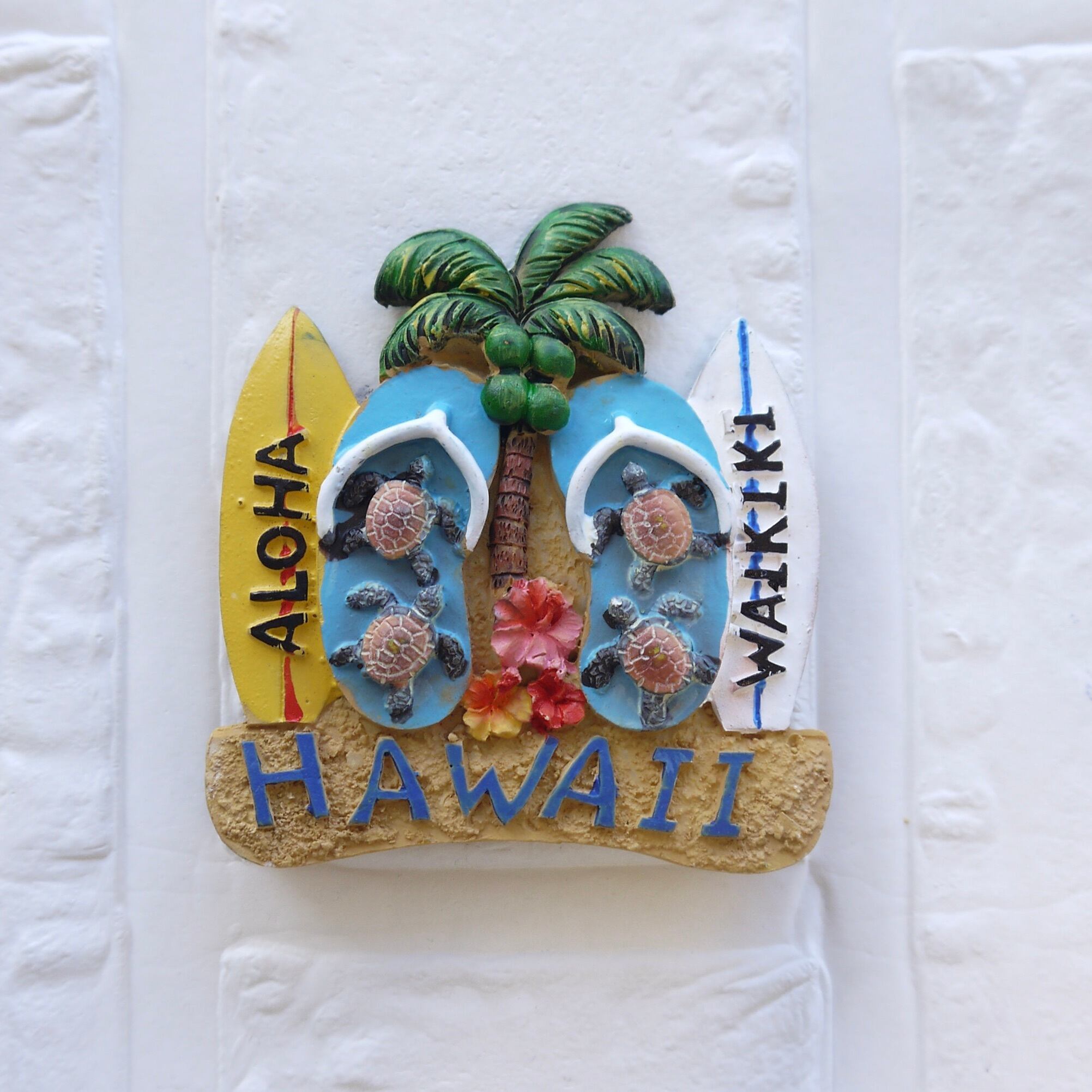 ★ハワイ直輸入★ハワイアンマグネット/ビーチサンダル honu/HAWAII/ハワイ磁石/キッチンマグネット/MG-71