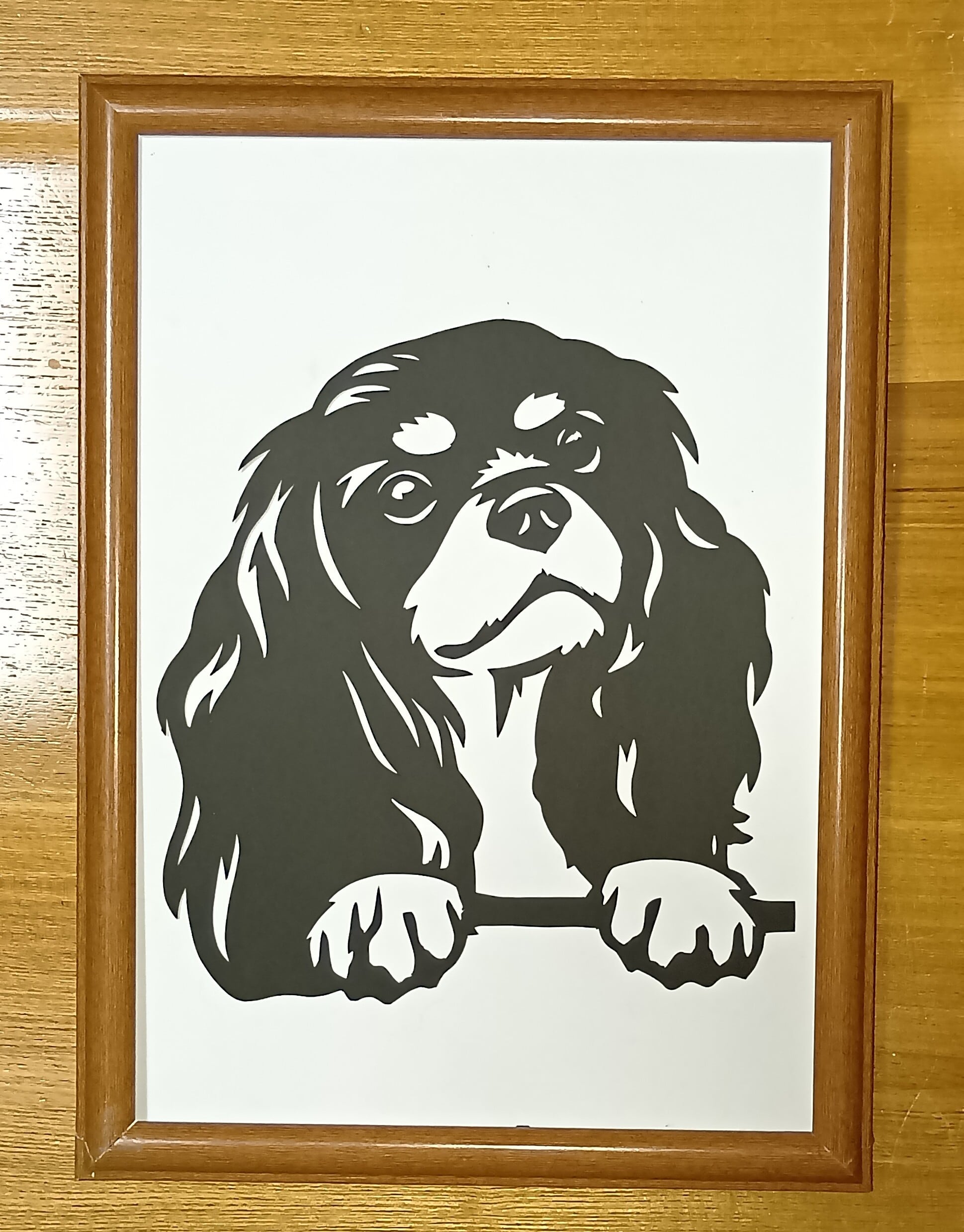 切り絵 トイ・プードルちゃん | Miyu工房 Paper Cutting