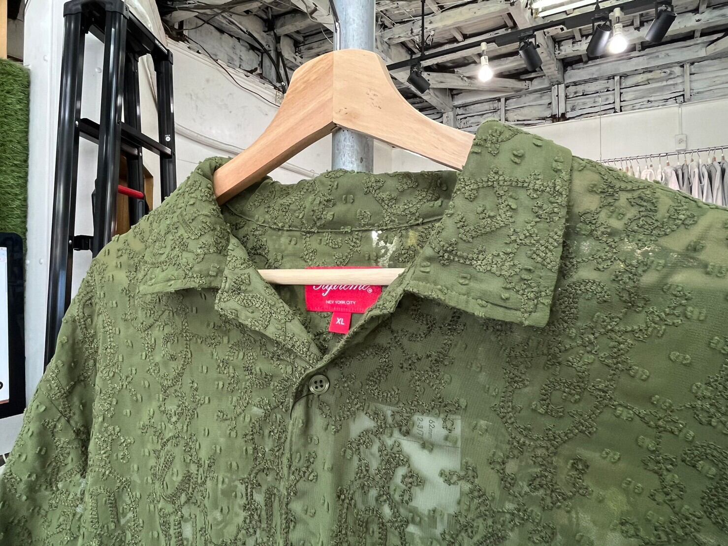 Supreme CHAINSTITCH CHIFFON SS SHIRT OLIVE XL 46626 | BRAND BUYERS 