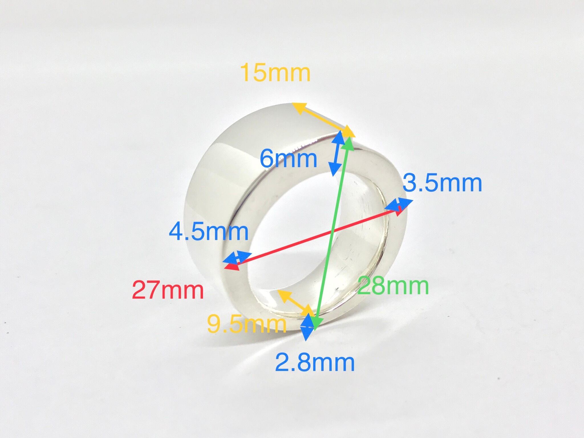幅14.7mm アミュレット シグネットリング シルバー925 受注製作 サイズ