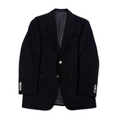 ミンク混 AUSTIN REED オースチンリード 裏地ストライプ テーラード ジャケット 96-86-170 96 AB5/ブラック系 メンズ