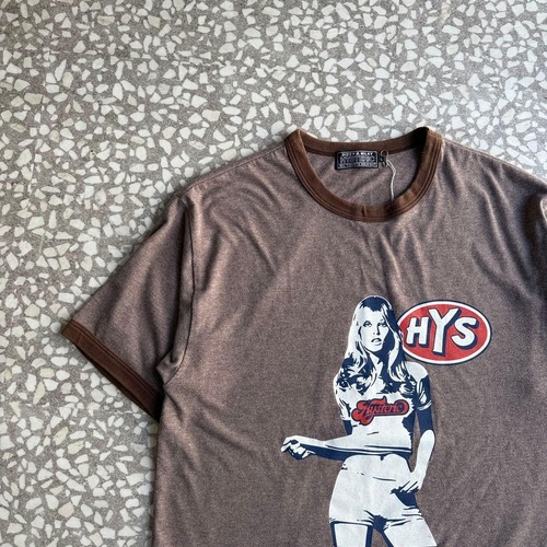 HYSTERIC GLAMOUR / Design ringer T-shirt  sizeL