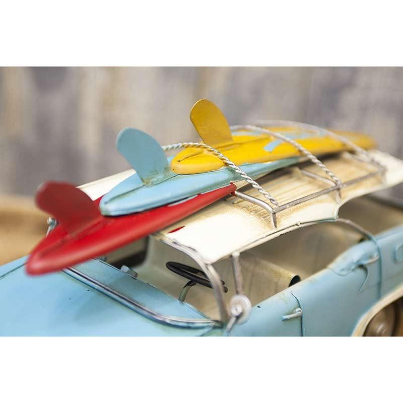 サーフ雑貨 ハワイアン 置物 インテリア ブリキ ヴィンテージカー SURF