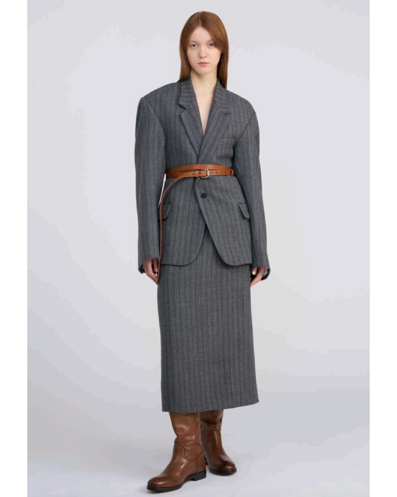 HED MAYNER "VERY LONG BELT CAMEL BROWN"