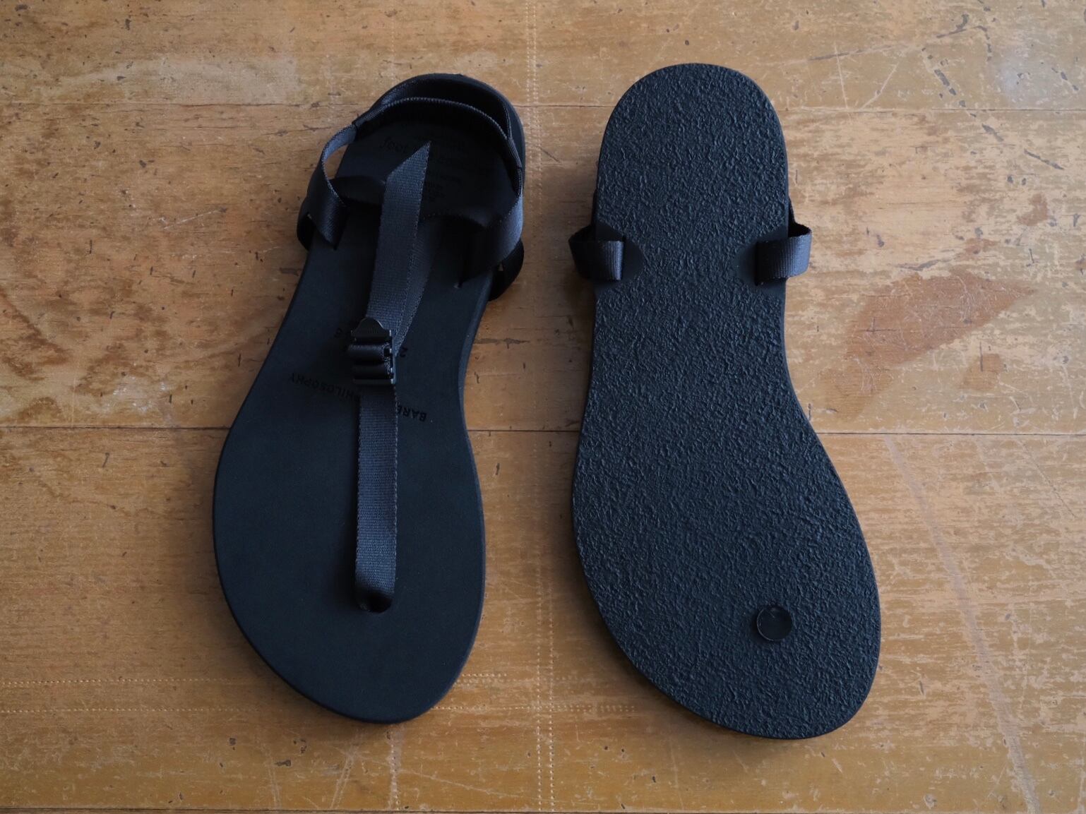 foot the coacher “ BAREFOOT SANDALS (THICK SOLE ) Black | Lapel