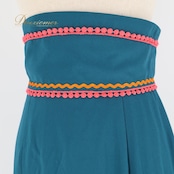 フラメンコ 衣装 ソニアジョーンズ SONIA JOHNES ファルダ スカート フリンジ ボランテ フリル 青緑 緑 レース ハイウエスト フレコ 発表会 パーティ ダンス ブルー系 グリーン系 オレンジ系 フェスティバル ステージ 衣装 エレガント ボリューム感 パフォーマンス おしゃれ 女性用 可愛い フリンジ付き 派手