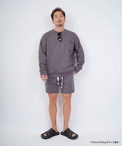 【#Re:room】VINTAGE WASHED PIGMENT SWEAT SHORTS［REP244］