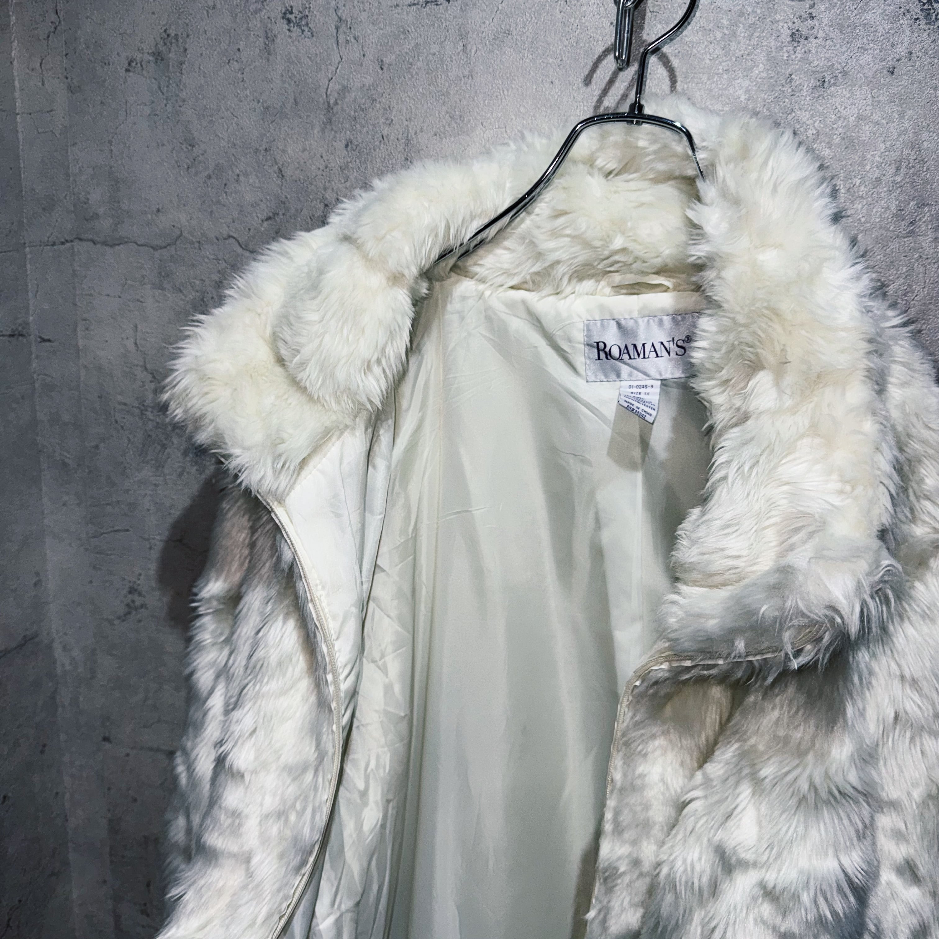 Lumignon Quilting fur coat 【オフホワイト】