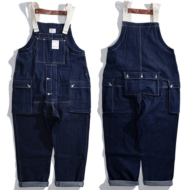 denim overalls, loose fit(GV220)