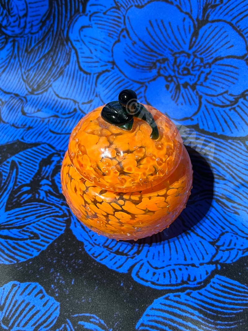 かぼちゃ カボチャ お菓子入れ ガラス 置物 インテリア オブジェ