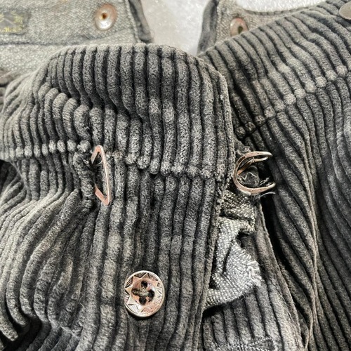 30-40s Jean Conner コーデュロイ ブラック パンツ W31 詳細写真11