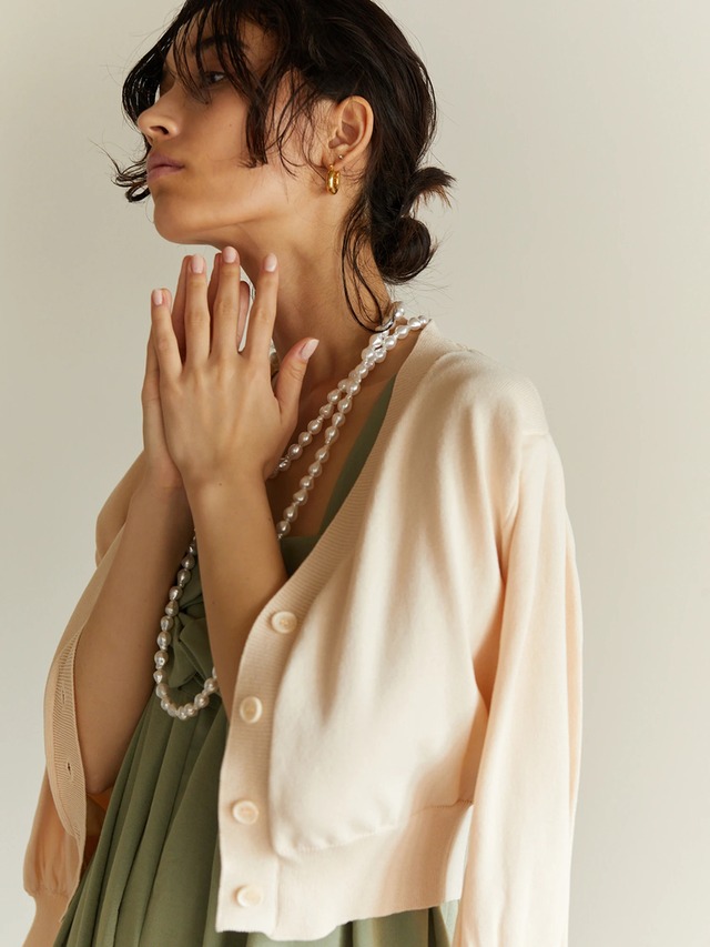 Baroque pearl long necklace