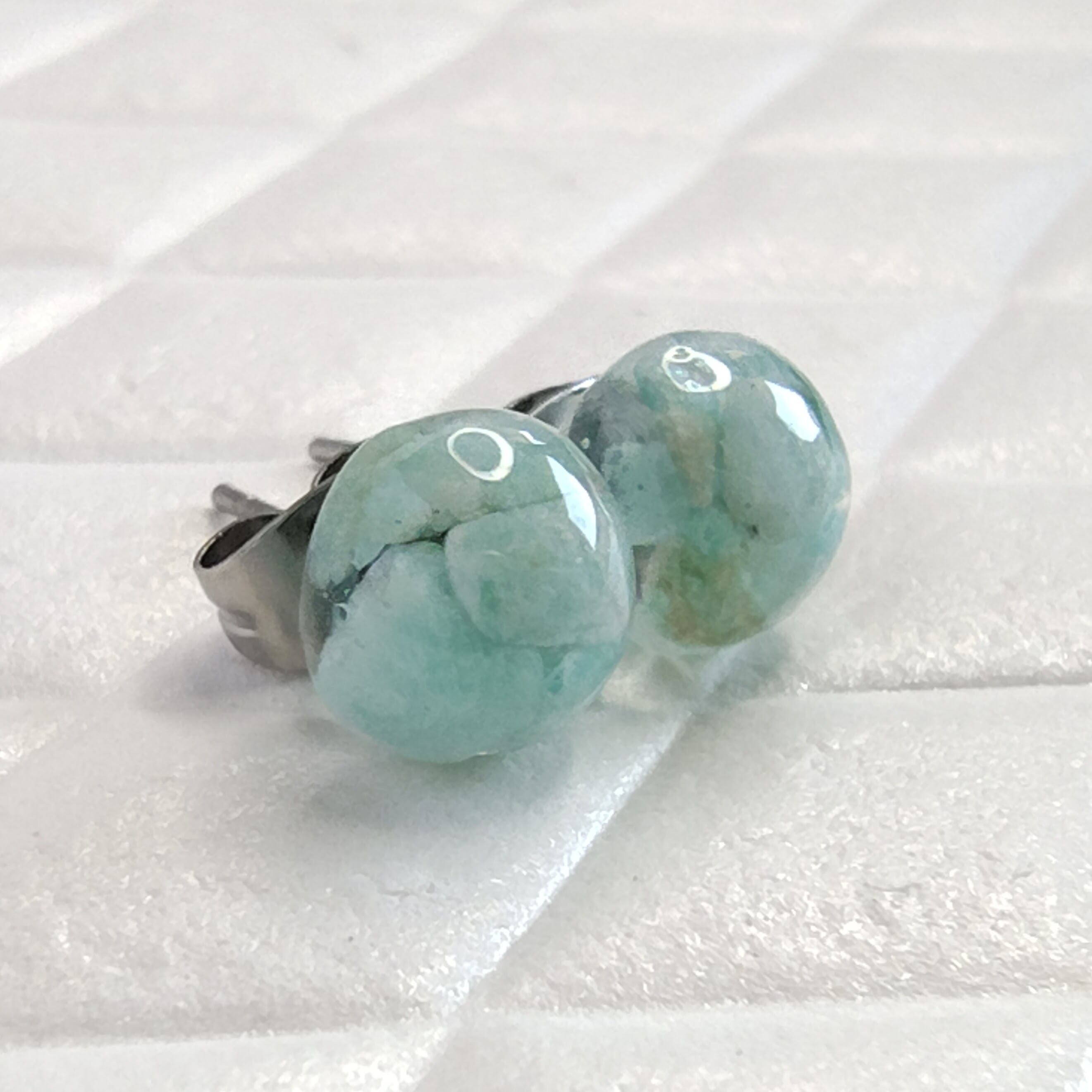 Green Cherry Blossom Agate Drop 1 ✧ グリーンチェリーブロッサム