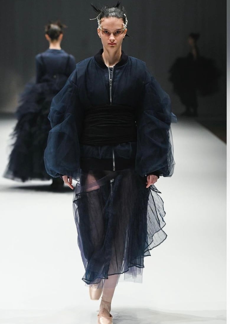 CHIKAKISADA MA-1 tulle blouson | AAR