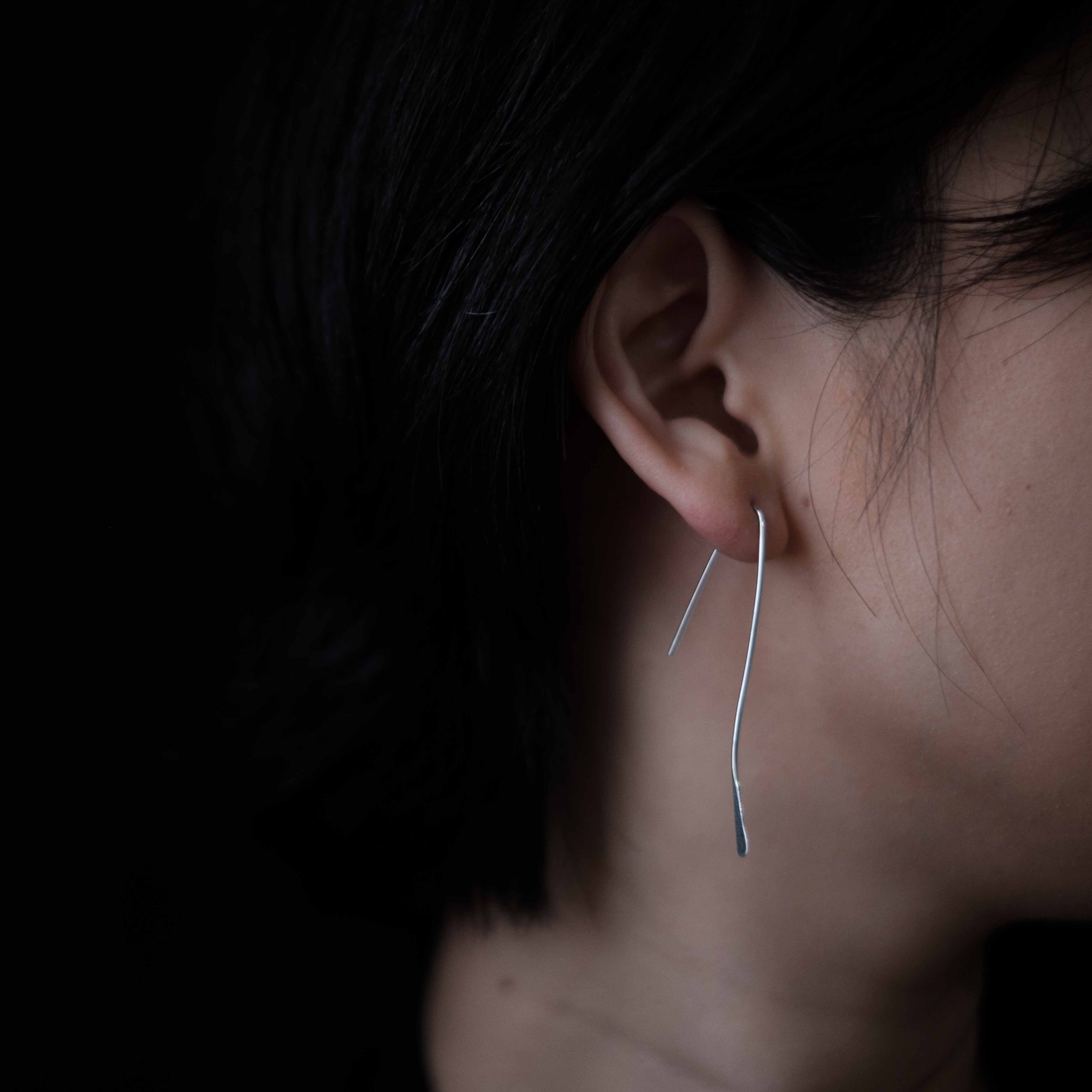 1」hook pierce silver | coloq