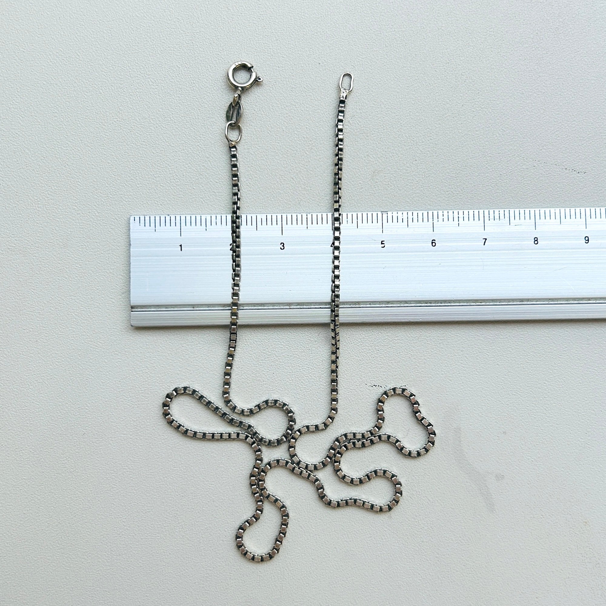 Italy シルバー925 ボックスチェーン（40.5cm） | Milo Antiques & Vintage