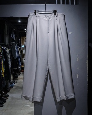 【add (C) vintage】White Color Vintage Wide Slacks Pants