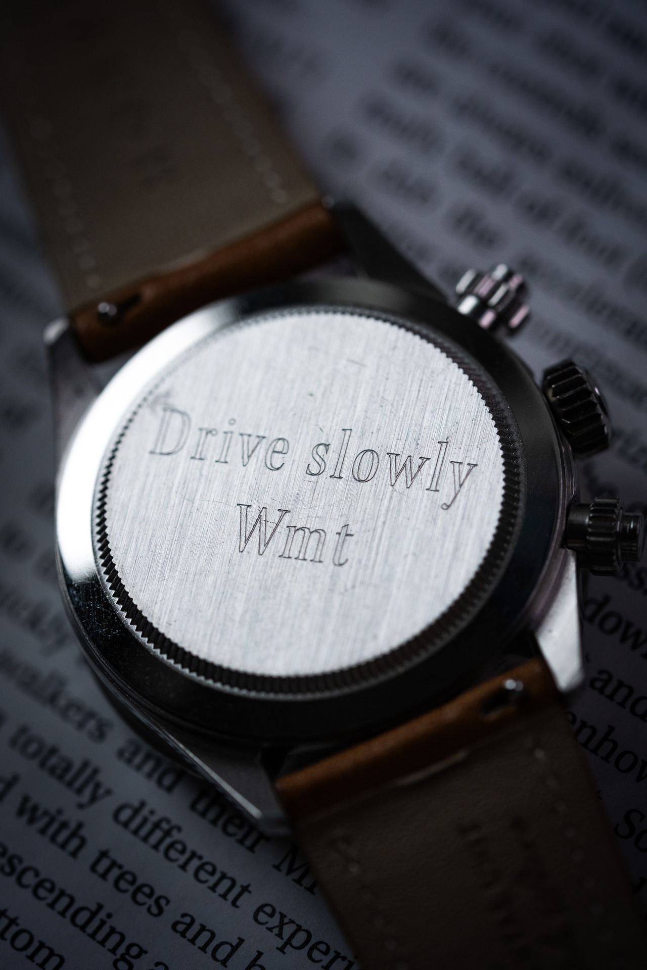 WMT GP1 MKII – Black dial / Metal Bracelet + Leather Strap Set