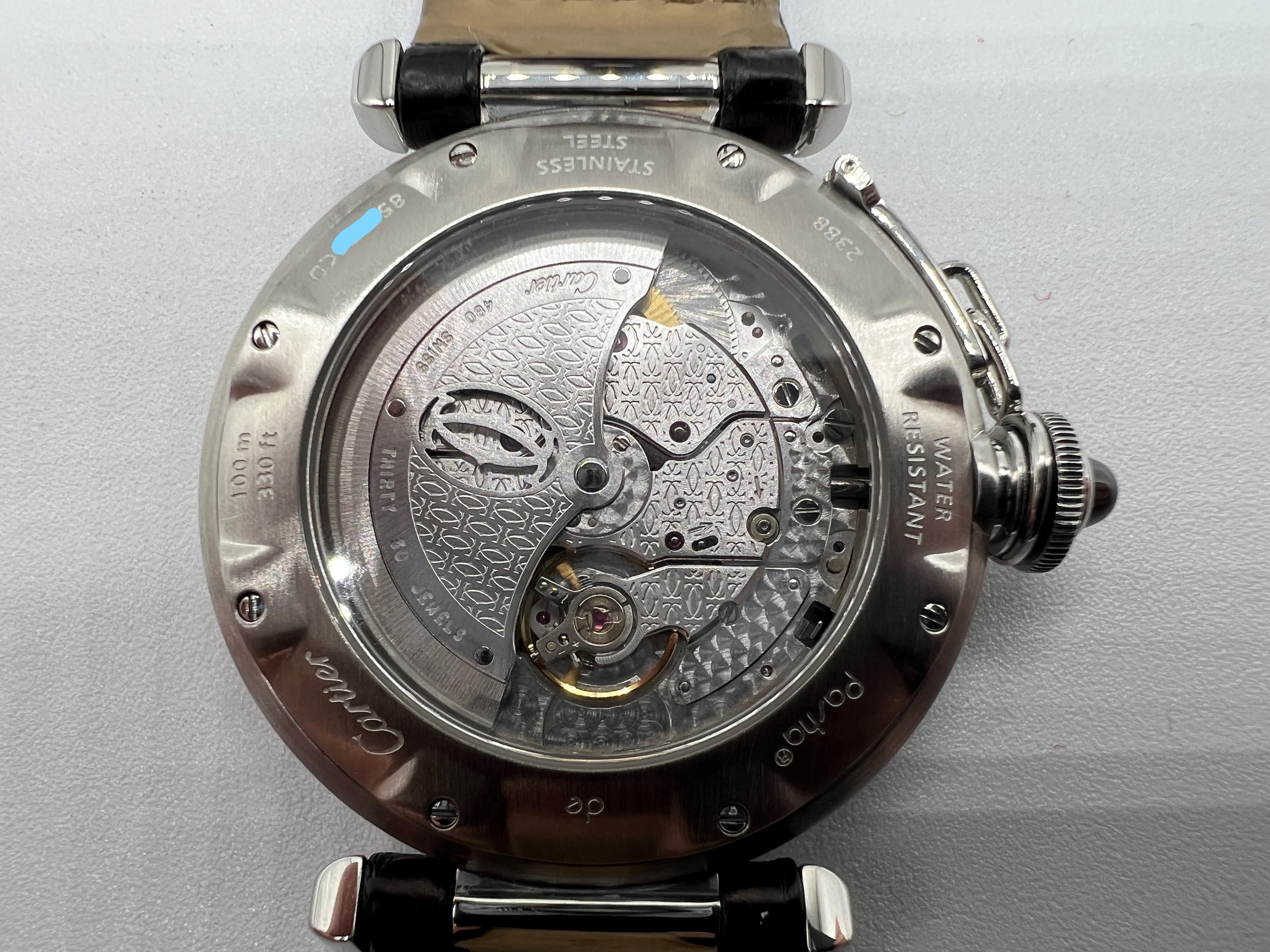 cartier pasha GMTパワーリザーブ プラチナベゼル