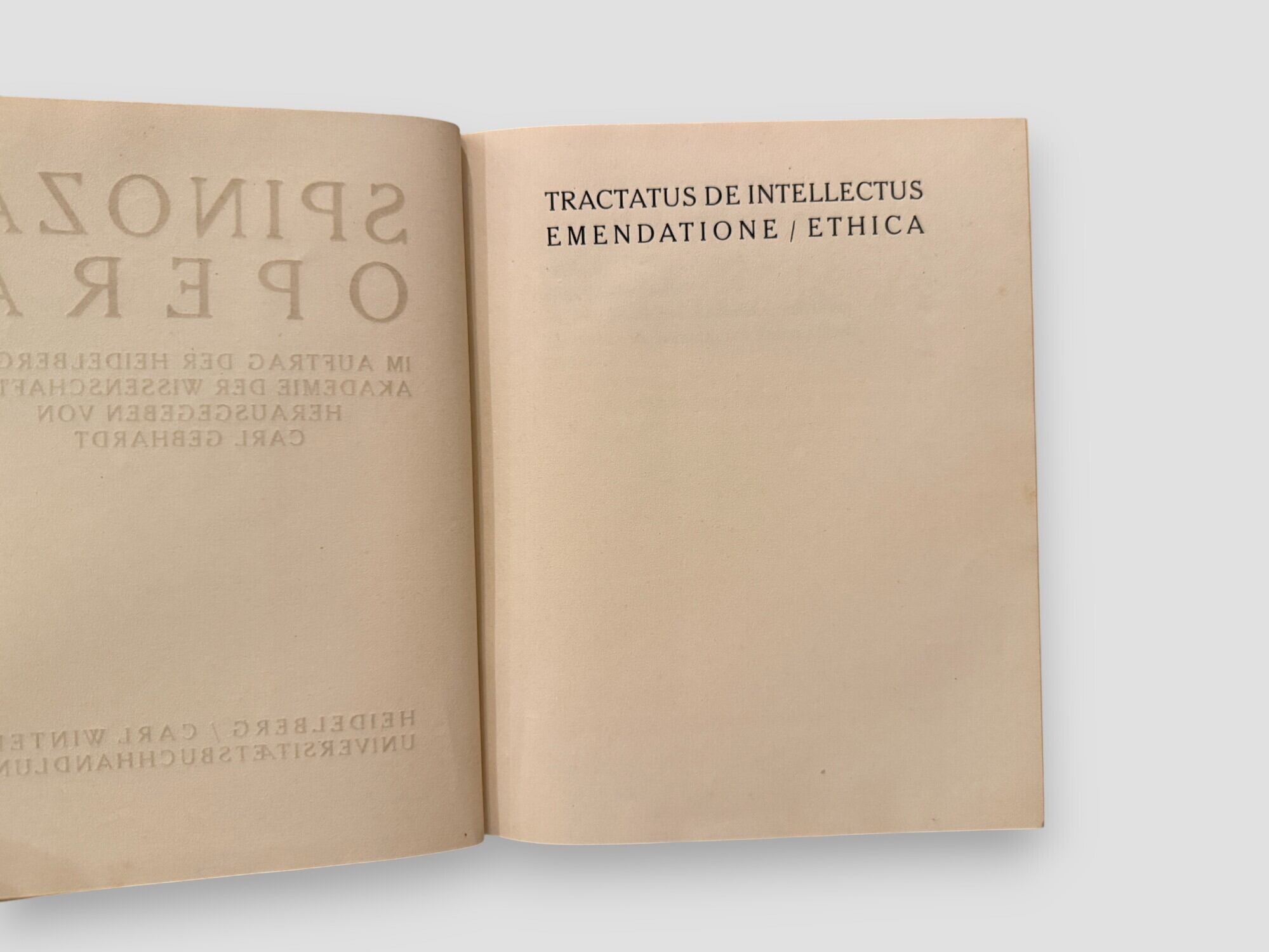 SFF164】Spinoza Opera. Complete set in 4 volumes(N.D) /Baruch